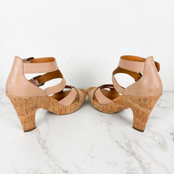 Kork-Ease Leather Strappy Heels Sz 9 - Picture 7 of 12